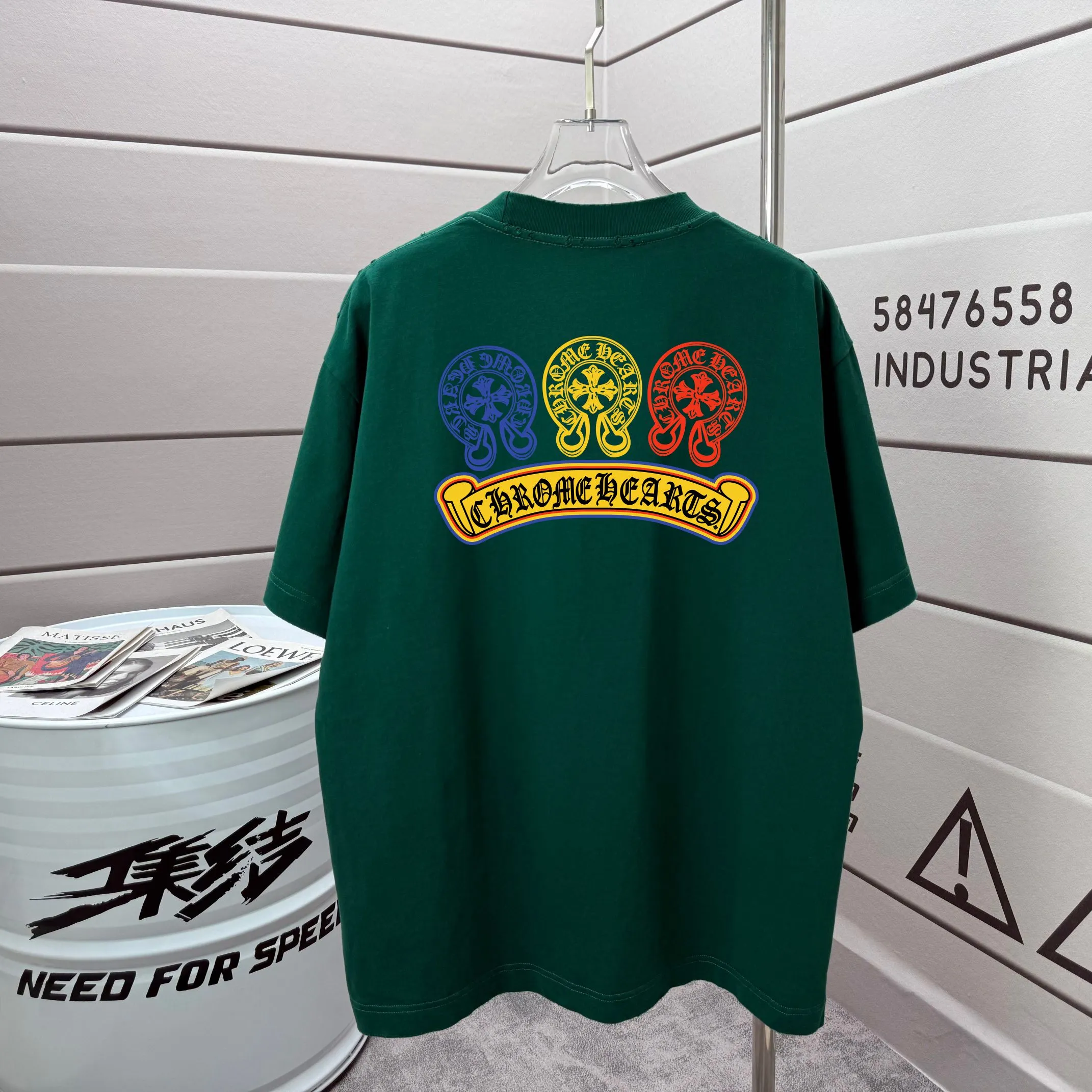 # 95 CH 2026 New Arrival tee Same Style : Green Size :S M L XL XXL Size： S （90-130 ） M （120-150 ） L （140-165 ） XL （160-180 ） XXL （180 ）